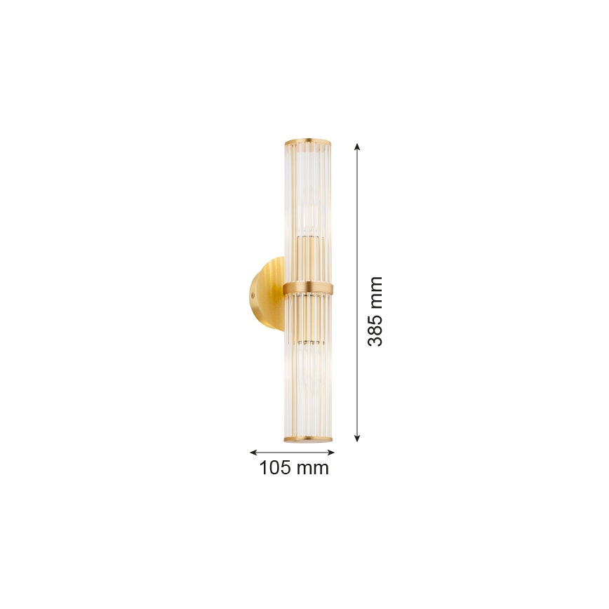 Argon 7203 - Аплик HAMPTON 2xE14/7W/230V златист