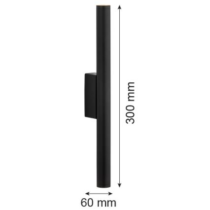 Argon 7222 - LED аплик GRECO 2xLED/4,2W/230V 3000K черен
