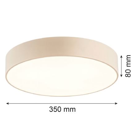 Argon 7298 - таванно осветително тяло DARLINGOS 2xE27/15W/230V, диаметър 35 см, бежово