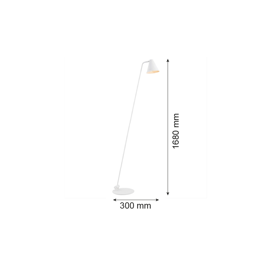 Argon 8001 - Лампион AVALONE 1xE27/15W/230V бял