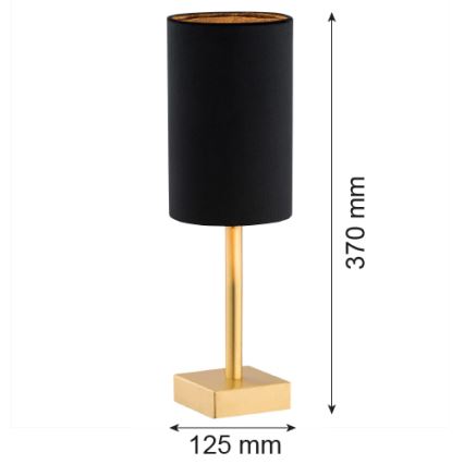 Argon 8031 - Настолна лампа ABRUZZO 1xE14/7W/230V месинг/черна