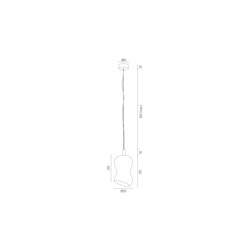 Argon 8038 - Висящ полилей SALERNO 1xE27/15W/230V златист