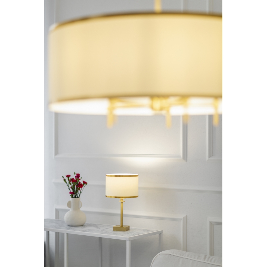 Argon 8049 - Настолна лампа ABBANO 1xE27/15W/230V месинг/черна