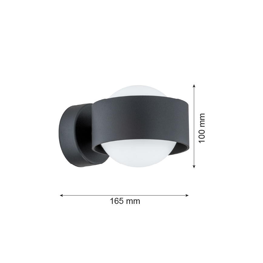 Argon 8059 - Аплик MASSIMO PLUS 1xG9/6W/230V черен
