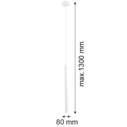 Argon 8066 - Пендел ETNA 1xG9/6W/230V бял