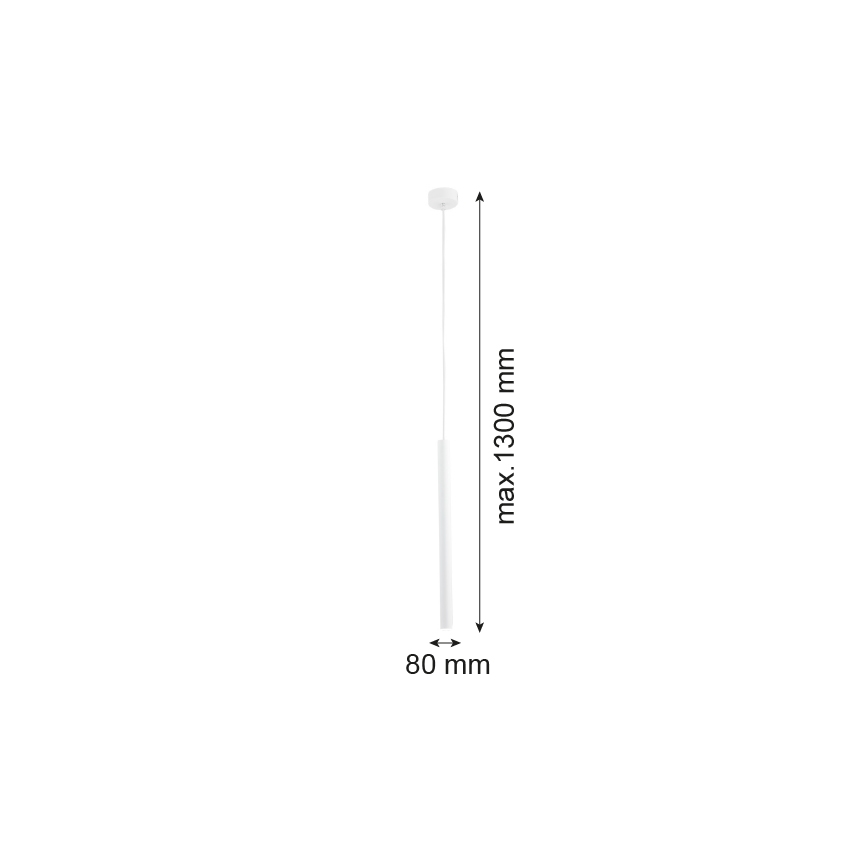 Argon 8066 - Пендел ETNA 1xG9/6W/230V бял
