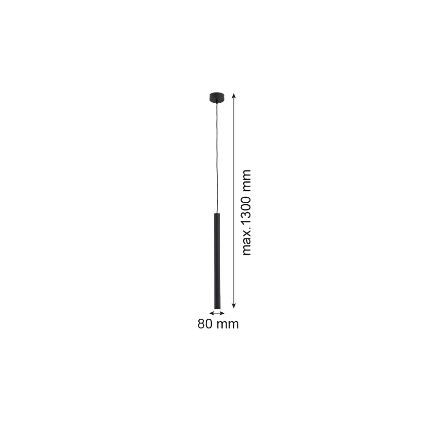 Argon 8067 - Пендел ETNA 1xG9/6W/230V черен