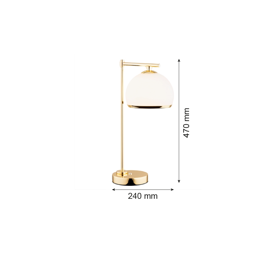 Argon 8120 -  Настолна лампа MARBELLA 1xE27/15W/230V месинг