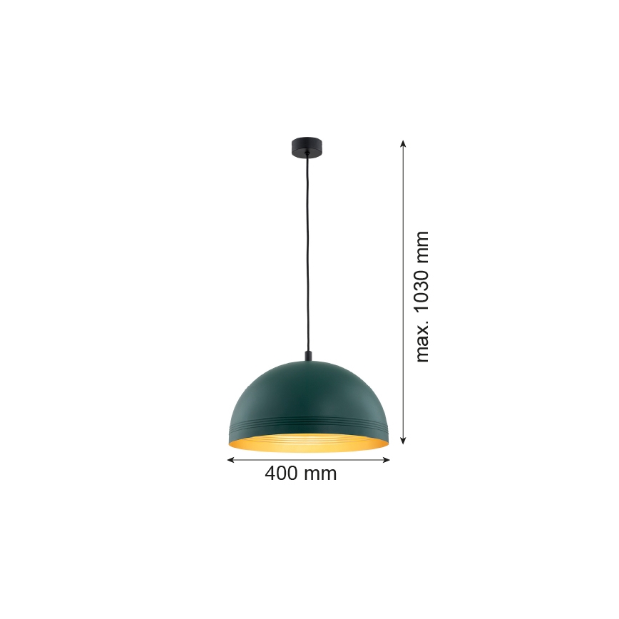 Argon 8243 - Пендел BONITA 1xE27/15W/230V зелен