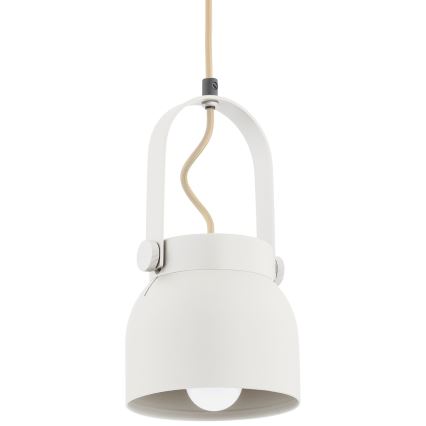 Argon 8290 - Пендел LOGAN 1xE27/15W/230V Ø 14 cm бял