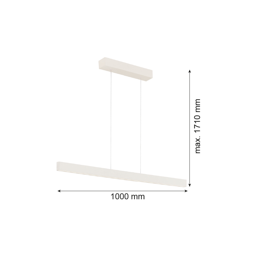 Argon 8302 - LED Пендел BALANS LED/35W/230V 3000K кремав