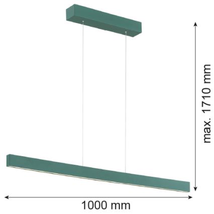 Argon 8305 - LED Пендел BALANS LED/35W/230V 3000K зелен