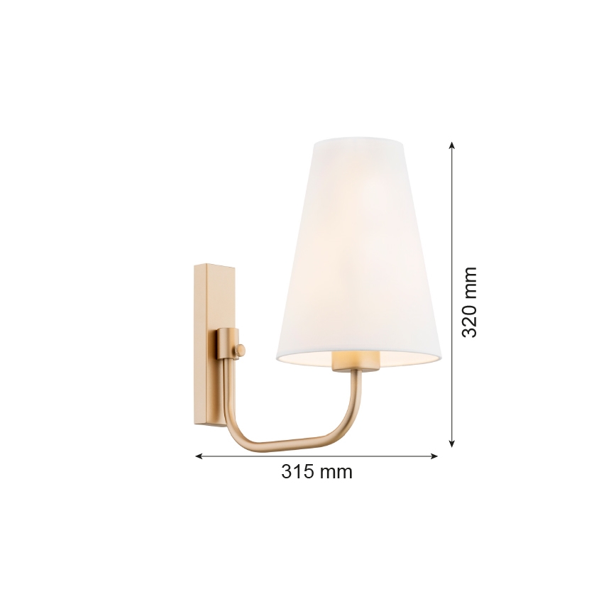 Argon 8312 - Аплик SAFIANO 1xE27/15W/230V златист