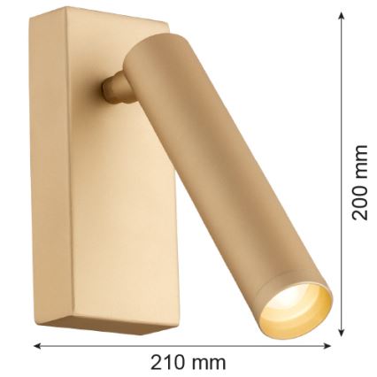 Argon 8326 - LED Стенен спот RIO LED/4,2W/230V 3000K златист