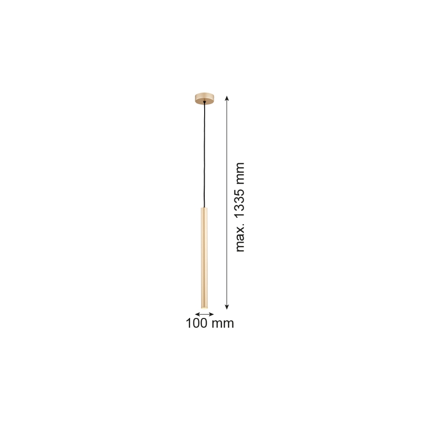 Argon 8327 - LED Пендел RIO LED/4,2W/230V 3000K златист