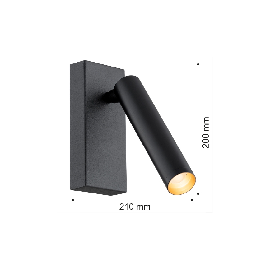 Argon 8328 - LED Стенен спот RIO LED/4,2W/230V 3000K черен