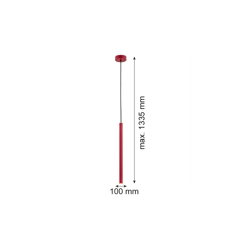 Argon 8331 - LED Пендел RIO LED/4,2W/230V 3000K червен