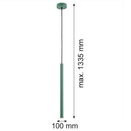 Argon 8333 - LED Пендел RIO LED/4,2W/230V 3000K зелен