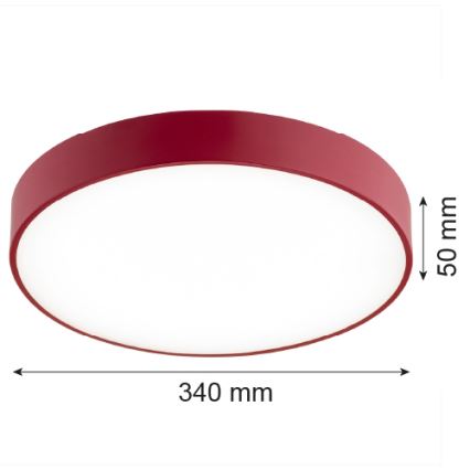 Argon 8334 - LED Плафониера TIAMO LED/22W/230V 4000K червен