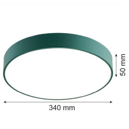 Argon 8335 - LED Плафониера TIAMO LED/22W/230V 4000K зелен