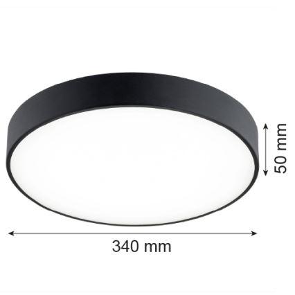 Argon 8348 - LED Плафониера TIAMO LED/22W/230V 4000K черен