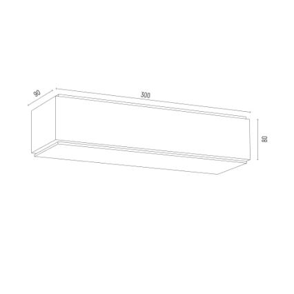 Argon 8366 - Аплик CARLSON 1xE27/15W/230V 30 см черен