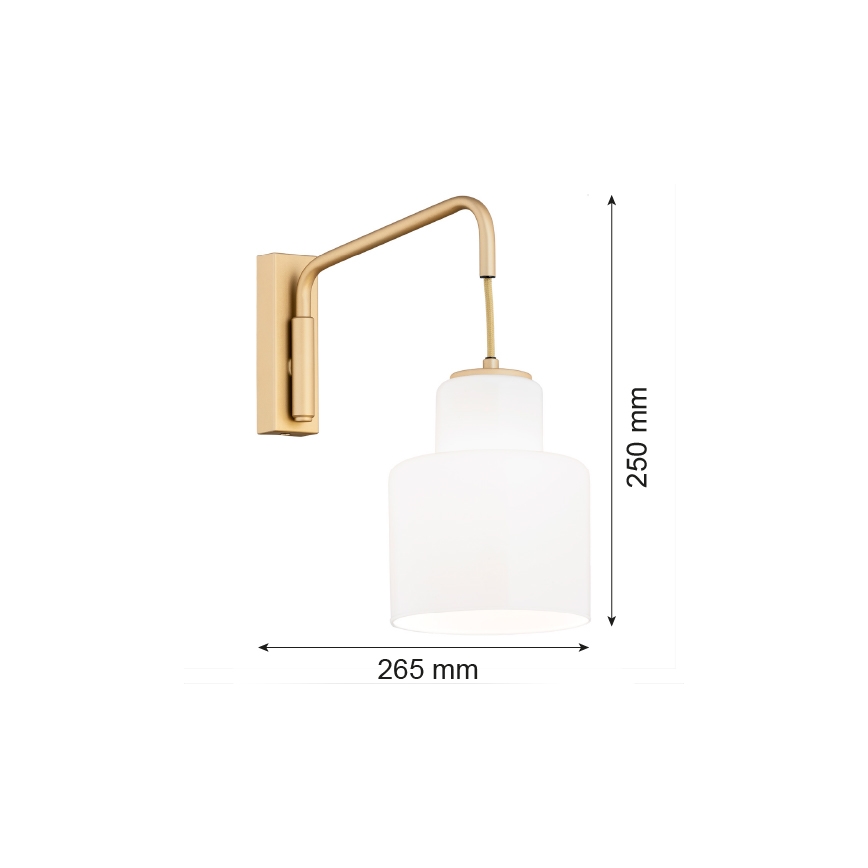 Argon 8371 - Аплик DIUNA 1xE27/15W/230V златист