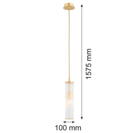 Argon 8489 - Пендел HAMPTON 1xE14/7W/230V златист