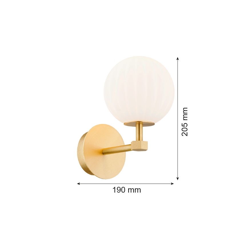 Argon 8502 - Аплик PALOMA 1xE14/7W/230V златист/бял
