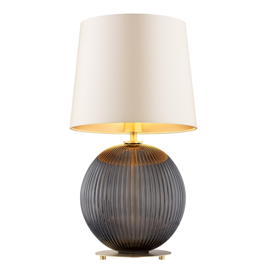 Argon 8538 - Настолна лампа HAMILTON 1xE27/15W/230V 54 см кремав/черен