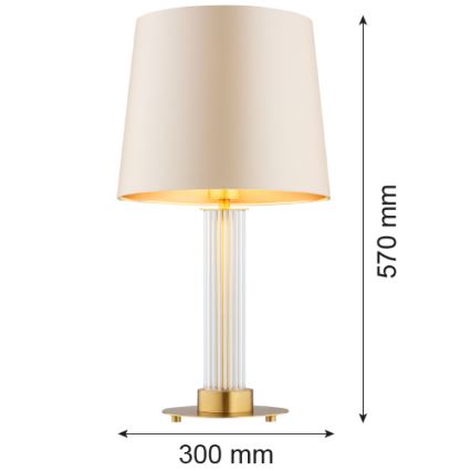 Argon 8541 - Настолна лампа HAMPTON 1xE27/15W/230V 57 см  бежов