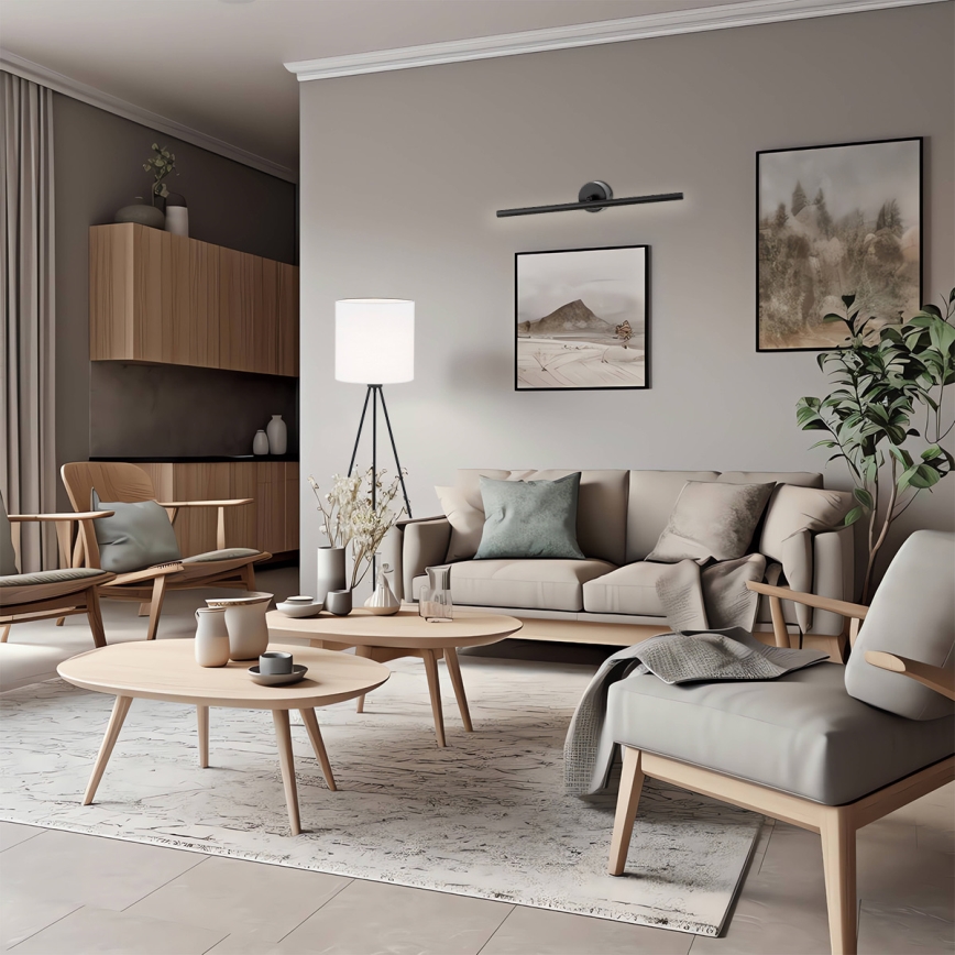 Argon 8600 - LED Лампа за картина MIRIAM LED/18W/230V 3000K 100 см черен