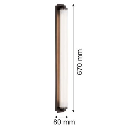 Argon 8623 - LED аплик HAMPTON LED/34W/230V 3000K черен