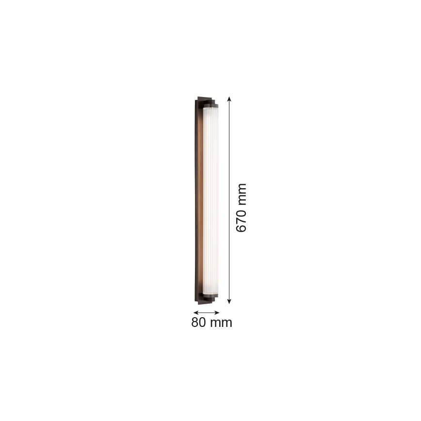Argon 8623 - LED аплик HAMPTON LED/34W/230V 3000K черен