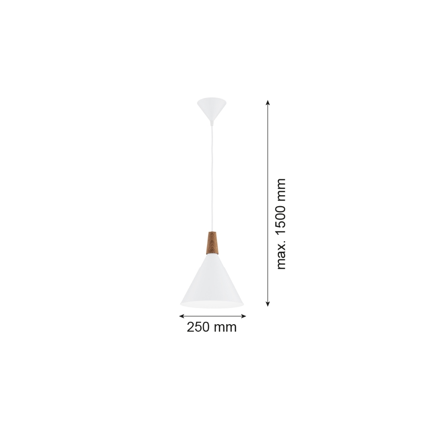 Argon 8630 - Пендел KEGEL 1xE27/15W/230V бял