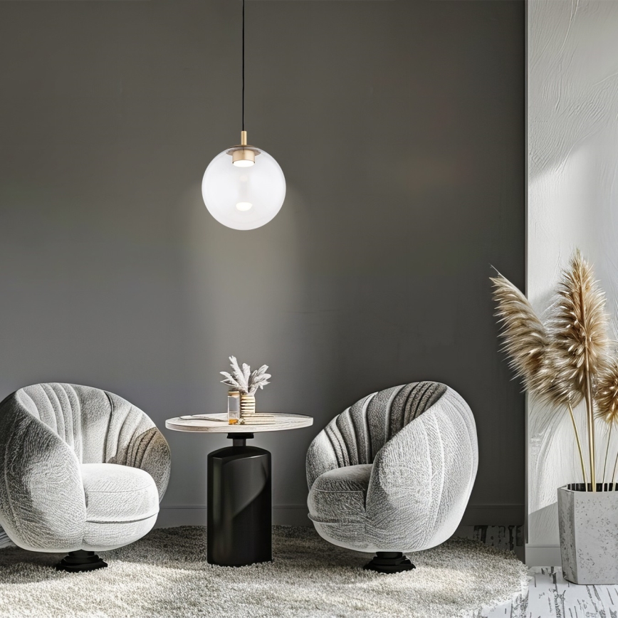 Argon 8828 - Пендел SACRAMENTO 1xGX53/8W/230V прозрачен/златист