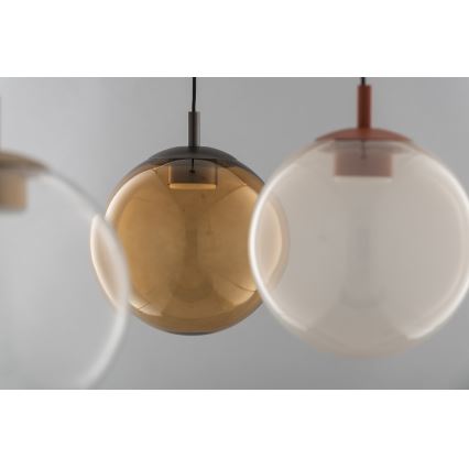 Argon 8829 - Пендел SACRAMENTO 1xGX53/8W/230V прозрачен/кафяв