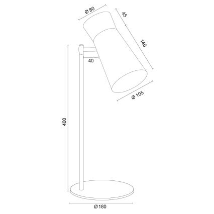 Argon 8874 - Настолна лампа LORD 1xE14/7W/230V златна