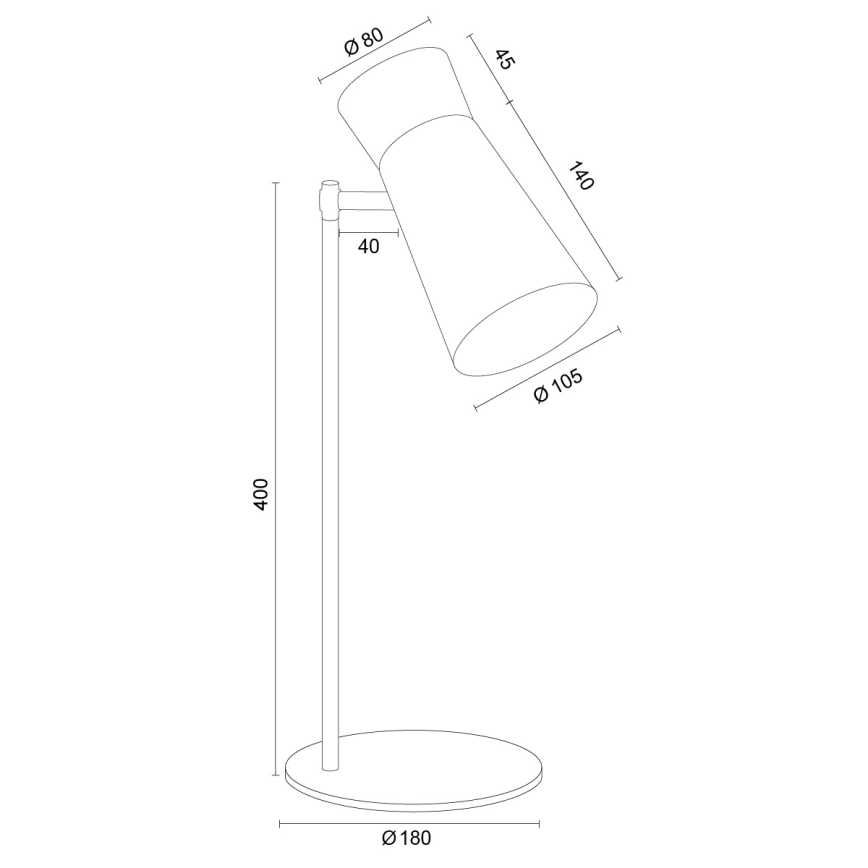 Argon 8874 - Настолна лампа LORD 1xE14/7W/230V златна