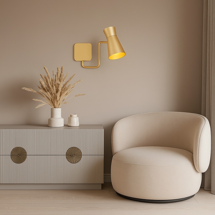 Argon 8884 - Стенна лампа LORD 1xE14/7W/230V златна