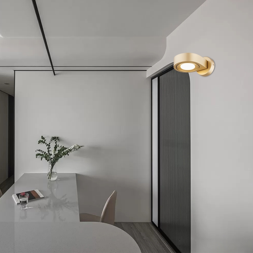 Argon 8899 - Настенно осветително тяло LOTUS 1xGX53/12W/230V златисто