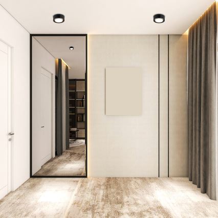 Argon 8905 - Таванно осветително тяло ELORA 1xGX53/7W/230V Ø 11 см черно