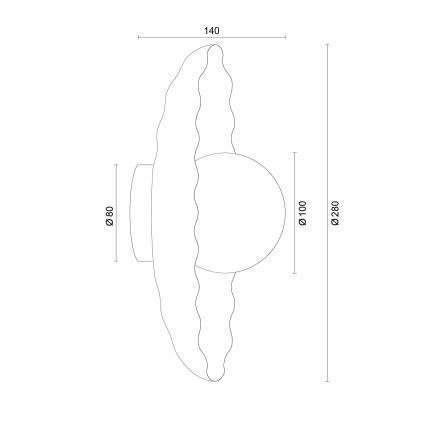 Argon 8933 - Стенно осветително тяло BOLL 1xG9/6W/230V синьо
