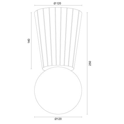 Argon 8973 - Таванно осветително тяло за баня VOLANTE 1xG9/6W/230V IP44 Ø 12 см бежово