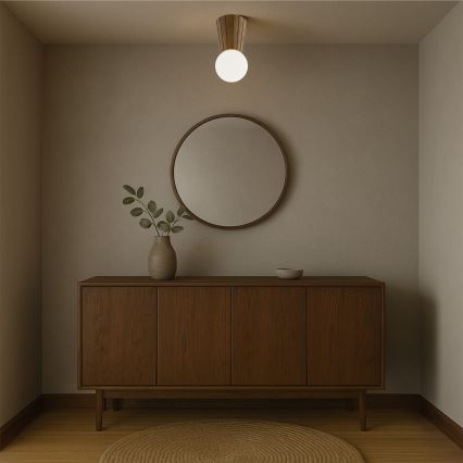 Argon 8974 - Таванно осветително тяло за баня VOLANTE 1xG9/6W/230V IP44 Ø 12 см кафяво