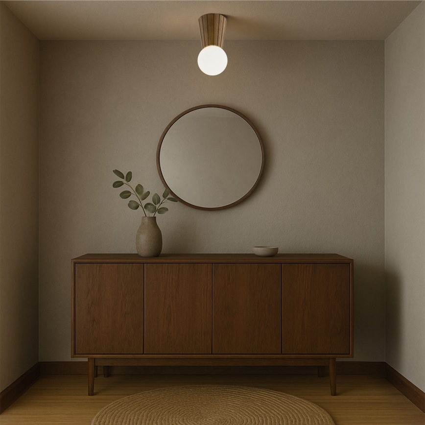 Argon 8974 - Таванно осветително тяло за баня VOLANTE 1xG9/6W/230V IP44 Ø 12 см кафяво