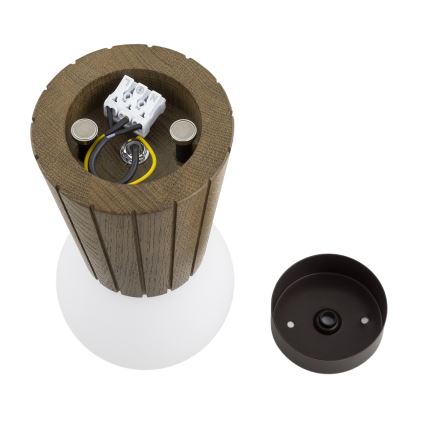 Argon 8974 - Таванно осветително тяло за баня VOLANTE 1xG9/6W/230V IP44 Ø 12 см кафяво