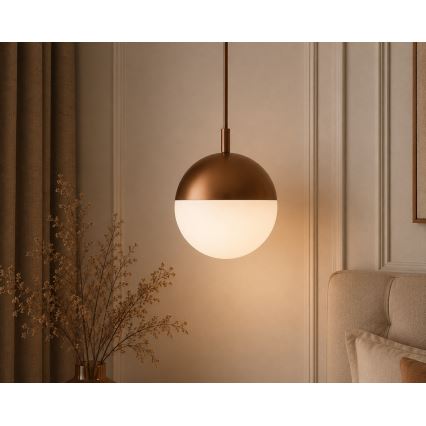 Argon 8998 - Външна висяща лампа на кабел LIV 1xE27/15W/230V IP44 кафява