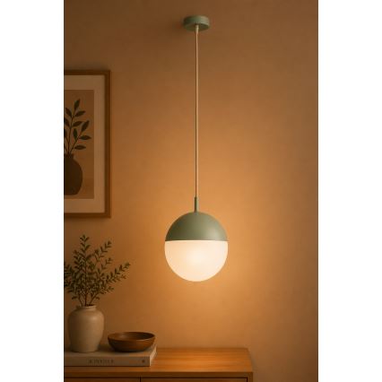 Argon 8999 - Външна висяща лампа на кабел LIV 1xE27/15W/230V IP44 зелена