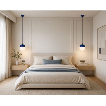 Argon 9000 - Външна висяща лампа на кабел LIV 1xE27/15W/230V IP44 синя